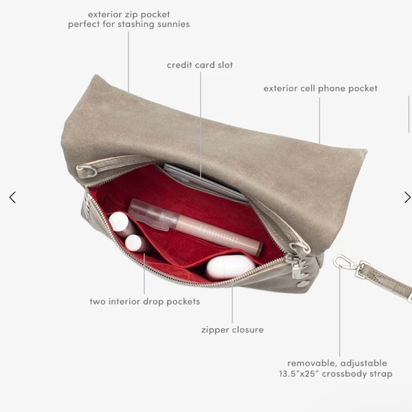 Hammitt Pewter crossbody bag and dust bag - Picture 3 of 12